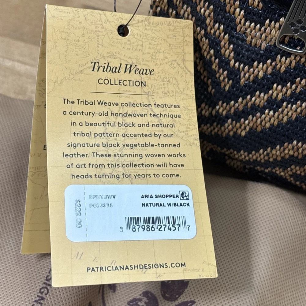 Patricia Nash Aria Shopper Tribal Weave 10th Anniversary Handbag NWT Limited Ed